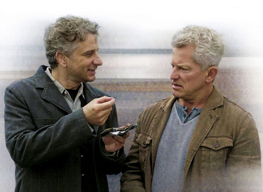 Die beiden Münchner Tatort-Kriminalhauptkommissare Udo Wachtveitl (links) als Ivo Batic und Miroslav Nemec als Franz Leitmayr. Im Einsatz seit 1. Jänner 1991 Bild: BR/Moovie/Trümper/Fotomontage dinjank
