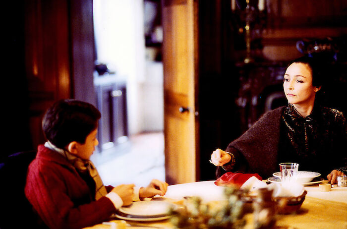 Viper in der Faust: Als Strafe sticht Paule (Catherine Frot) ihren Sohn Jean (Jules Sitruk). Bild: Sender / 2004 Studiocanal / Zephyr Films Viper Ltd. / France 3 Cinéma