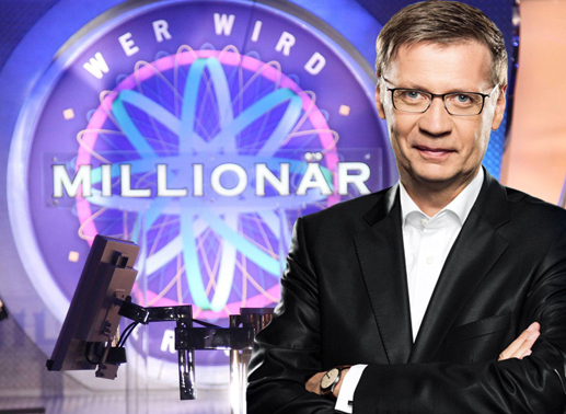 Moderator Günther Jauch präsentiert das beliebte Quiz. Bild: Sender