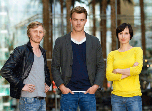 Ab 2013 ist das j&uuml;ngste Ermittler-Team des &bdquo;Tatorts&ldquo; in Erfurt im Einsatz: Filmpreis-Tr&auml;gerin Alina Levshin (Jahrgang 1984), Kinostar Friedrich M&uuml;cke (Jahrgang 1981) und der Weimarer Benjamin Kramme (Jahrgang 1982) ermitteln in der Landeshauptstadt Th&uuml;ringens. Bild: Sender