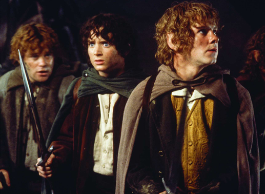 Die Hobbits rund um Bilbo Beutlin (Elijah Wood) begeben sich auf eine gef&auml;hrliche Reise. Bild: Sender