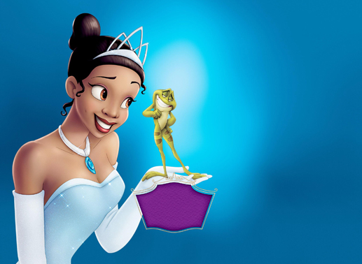 Als ein kecker Frosch den Weg der h&uuml;bschen Tiana kreuzt und behauptet, der verzauberte Prinz Naveen zu sein, z&ouml;gert sie nicht lange und k&uuml;sst die Kr&ouml;te. Bild: Sender