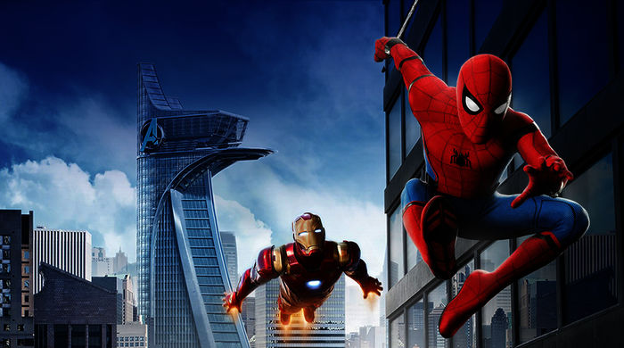 Spider-Man (Tom Holland,), Iron Man (Robert Downey Jr.). Bild: Sender /  2017 Columbia Pictures Industries, Inc. and LSC Film Corporation. All Rights Reserved. MARVEL and all related character names &copy; & &trade; 2019 MARVEL