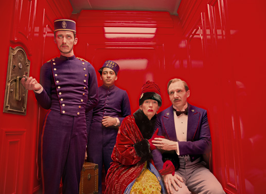 M. Gustave, Madame D., Zero in &bdquo;The Grand Budapest Hotel&ldquo;. Bild: Sender