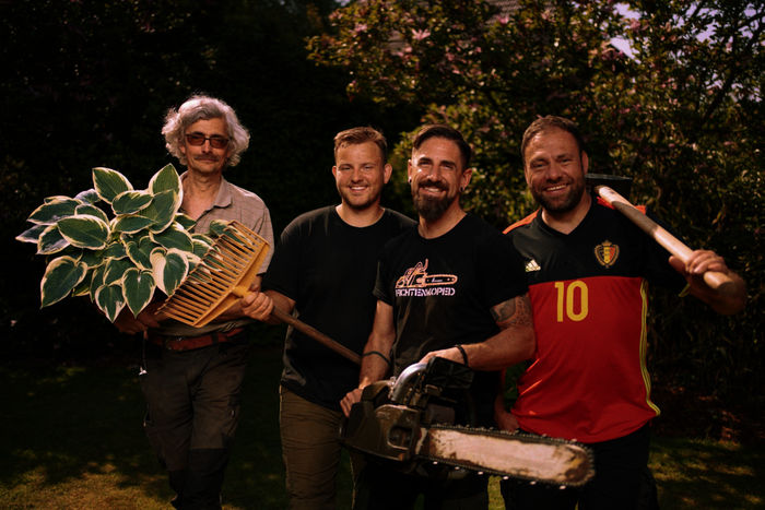 Die Beet-Br&uuml;der: Claus, Luis, Gunnar, Ralf. Bild: Sender / RTL / Simon Veith