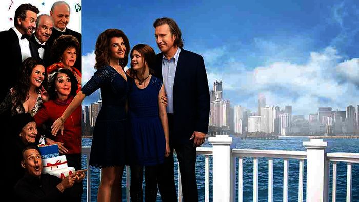 Artwork mit  Toula (Nia Vardalos), Paris (Elena Kampouris) und Ian (John Corbett). Bils: Sender / MG RTL D / 2016 Big Fat Holdings LLC and Home Box Office, Inc. All Rights Reserved