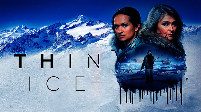 Thin Ice: Plakatmotiv mit Liv Hermanson (Bianca Kronlöf, li.) und Elsa Engstrom (Lena Endre). Bild: Sender / WR / Sagafilm,Yellowbird / Katja Ravén
