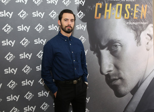 Milo Ventimiglia, der &bdquo;Chosen&ldquo;-Star im K&uuml;nstlerhaus-Kino. Bild: Sender / Katharina Schiffl.